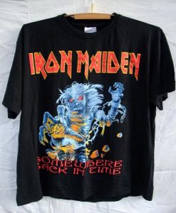 Iron Maiden Somewhere Back In Time tour 2008 T-shirt RE23