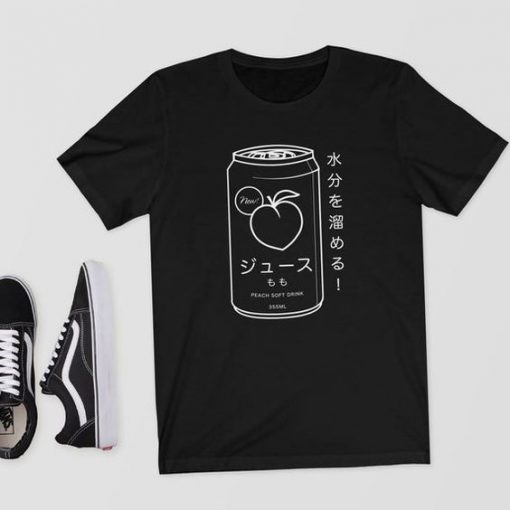 Japanese Peach Soft Drink T-Shirt ZX03