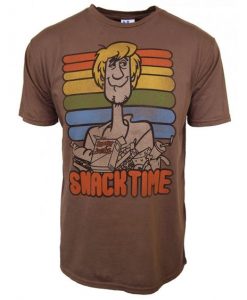 Junk Food Mens Scooby Doo Shaggy Snack Time T Shirt ZX03