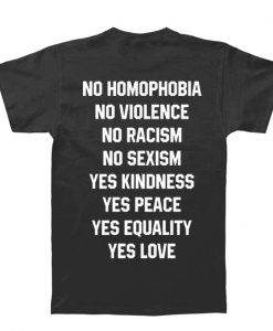 No Homophobia t-shirt ZX03