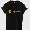 Pac Man Sun Eating Other Planets T-Shirt ZX03