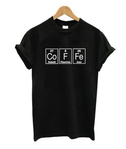 Periodic Table Barista T-Shirt ZX03