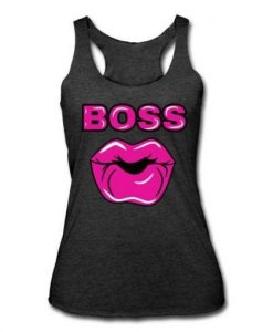 Pink Boss Lips Tanktop RE23