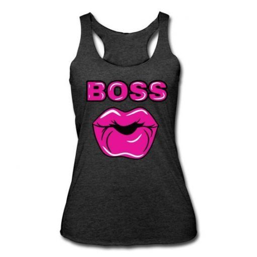 Pink Boss Lips Tanktop RE23