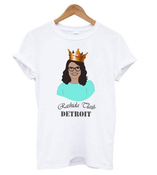 Rashida Tlaib White T shirt ZX03