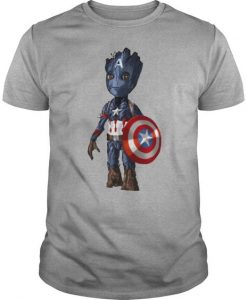 The Avengers Captain Groot T-Shirt ZX03