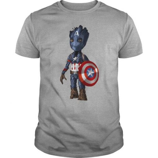 The Avengers Captain Groot T-Shirt ZX03