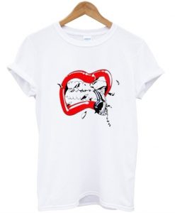 lips dope earphone tshirt ZX03