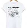 los angeles map t-shirt ZX03