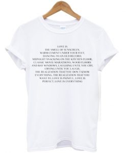 love is everything quote t-shirt ZX03