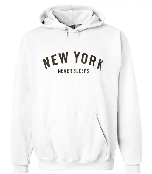 new york never sleep hoodie IGS