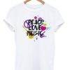 peace love music T-shirt ZX03