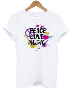 peace love music T-shirt ZX03