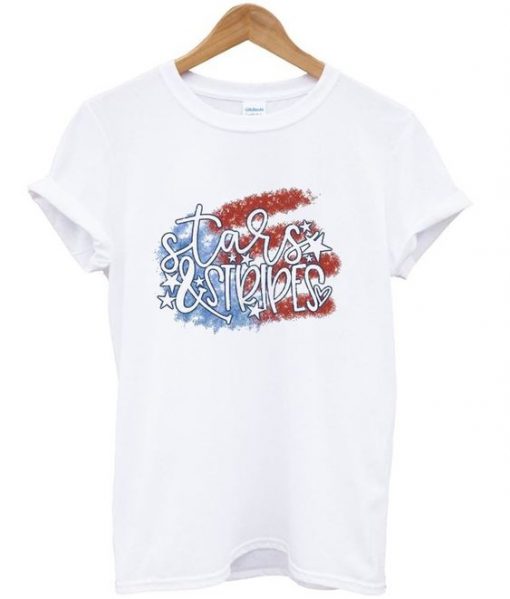 stars and stripes t-shirt ZX03