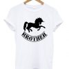 unicorn brother t-shirt ZX03