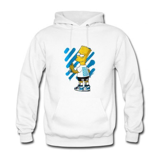 Bart Simpson Off White Urban Hoodie RE23