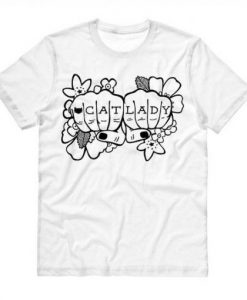 Cat Lady Tattoo T-Shirt RE23