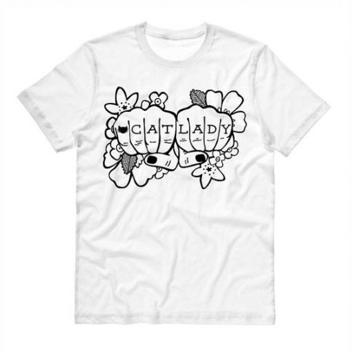 Cat Lady Tattoo T-Shirt RE23