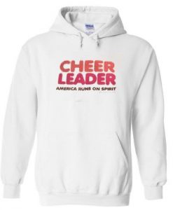 Cheer leader America runs on spirit Hoodie REW