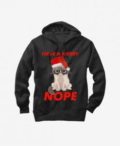 Grumpy Cat Have a Merry Nope Hoodie ZX03