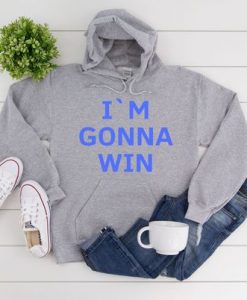 IM GONNA WIN Grey Hoodie ZX03