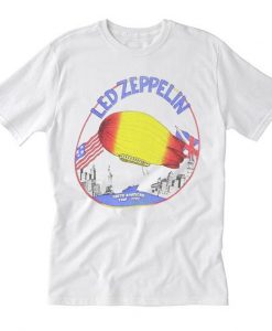 Led Zeppelin Vintage 1975 North American Tour T-Shirt RE23