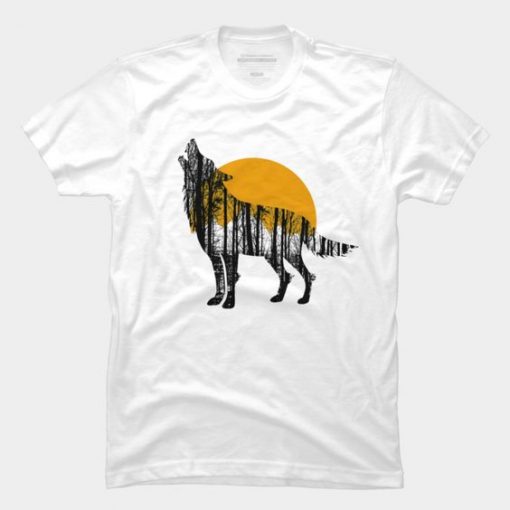 wolf art T-Shirt REW