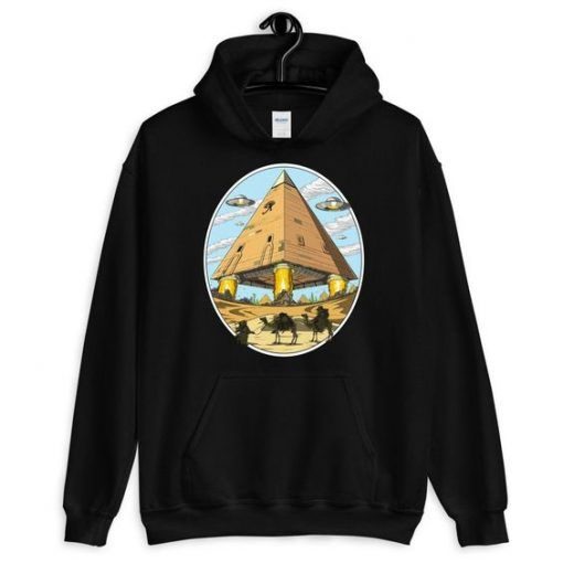 Alien Egyptian Pyramids Hoodie ADR