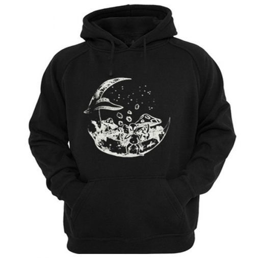 Alien on the moon hoodie REW