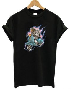 Astronaut Rides A Scooter T-shirt ADR