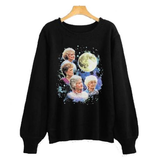 Bioworld The Golden Girls Women's Four Golden Girls Moon Sweatshirt REW