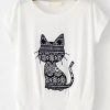 Cat Pattern Patch T-shirt ADR