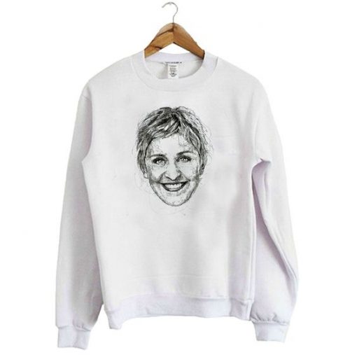 Ellen Degeneres White Sweatshirt REW