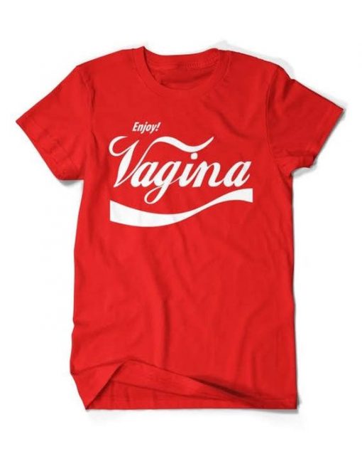 Enjoy Vagina coca cola inspired design t-shirt ZX03