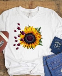 Football Sunflower T Shirt ZX03