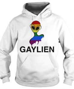 Gaylien LGBT rainbow pride Hoodie ADR