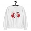 Halloween Bloody Hands Sweatshirt REW