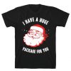 I Have A Huge Package For You Santa Tshirt ZX03