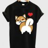 I love Shiba Butt T-Shirt ZX03