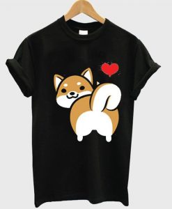 I love Shiba Butt T-Shirt ZX03