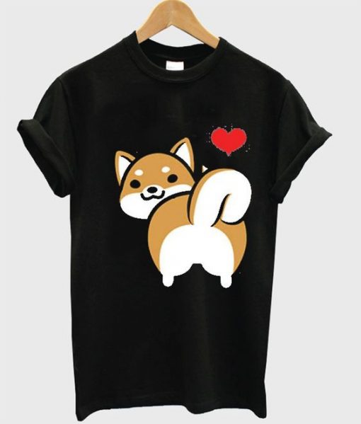 I love Shiba Butt T-Shirt ZX03