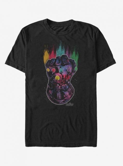 Marvel Avengers Infinity War Rainbow Streak Gauntlet T-Shirt ADR