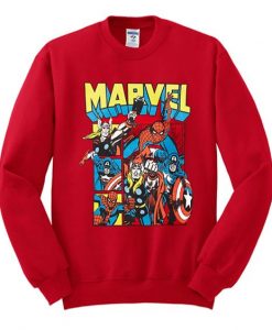 Marvel Comic Red Sweatshirt REW