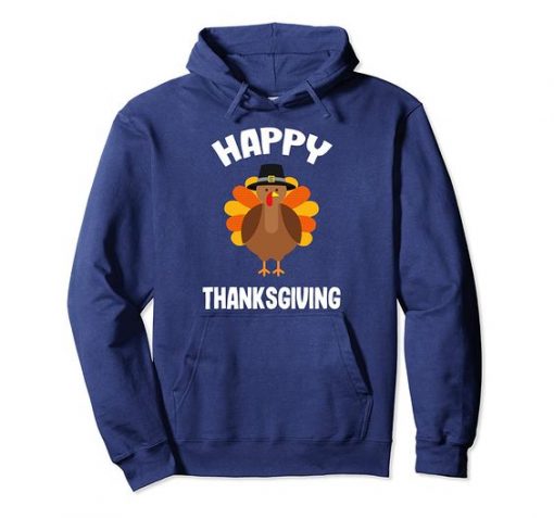 Mens Happy Thanksgiving Pullover Hoodie ADR
