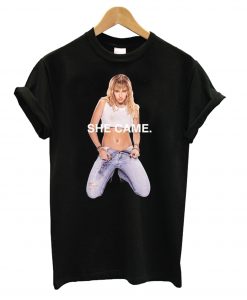 Miley Cyrus She Came Black T shirt ZX03