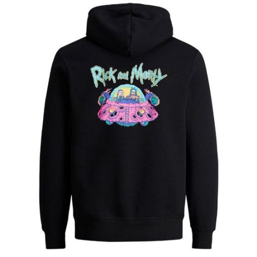 Rick & Morty Portal Gun back Hoodie ADR