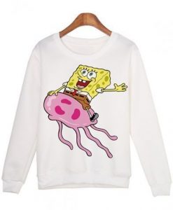 SpongeBob Cartoon Printed Sweatshirt REW