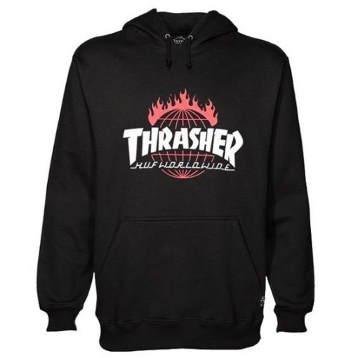 Thrasher Huf Worldwide Hoodie REW