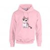 cute cat pink hoodie ADR