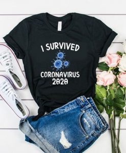 i survived corona virus 2020 t shirt ADR